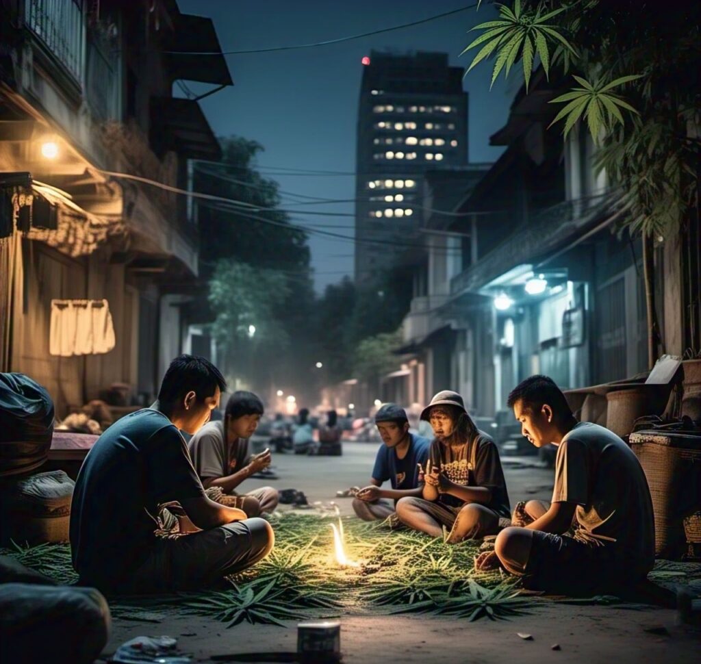 marijuana in Phnom Penh, Cambodia